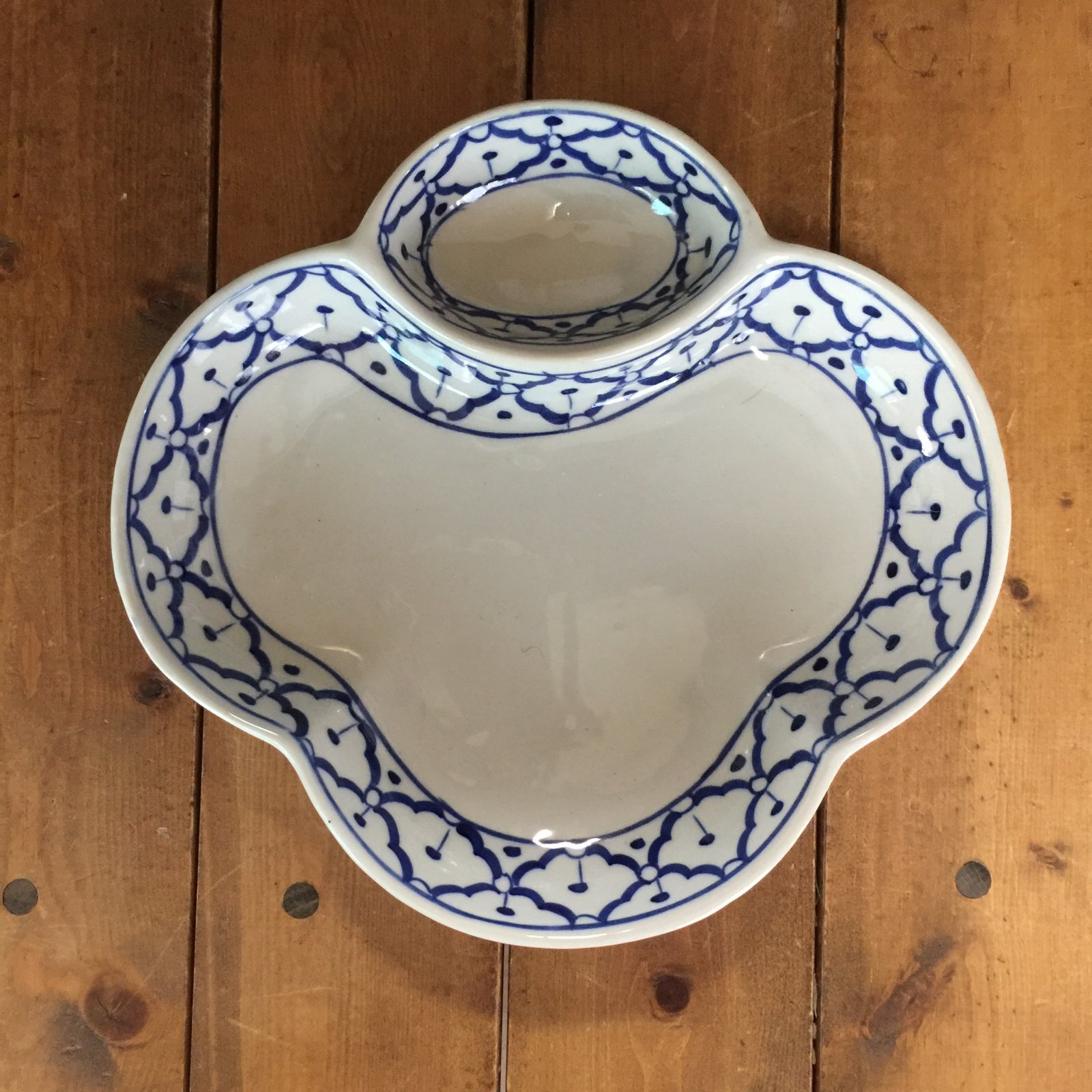 画像2:  青白 薬味入 付皿