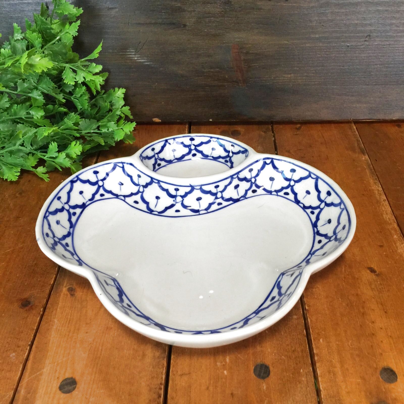 画像1:  青白 薬味入 付皿