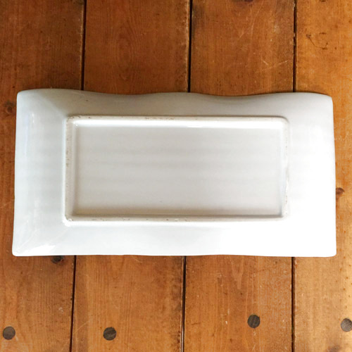 画像4: 青白長方形波皿26cm