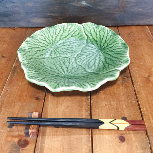 画像: 蓮の葉 平皿 12cm