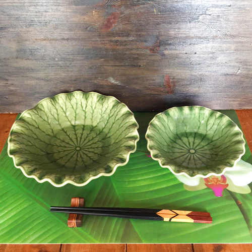 画像: 蓮の葉 ボール皿16cm