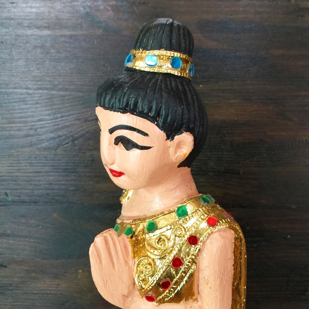 サワディー人形 38.5cm 金C - タイ雑貨のチャイディー