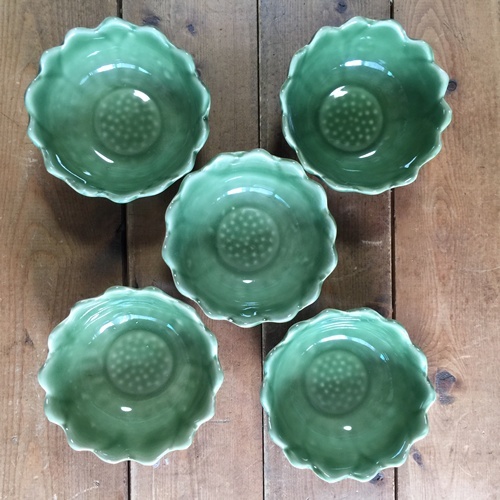 画像5: 【OUTLET】セラドン　蓮の花小鉢10cm