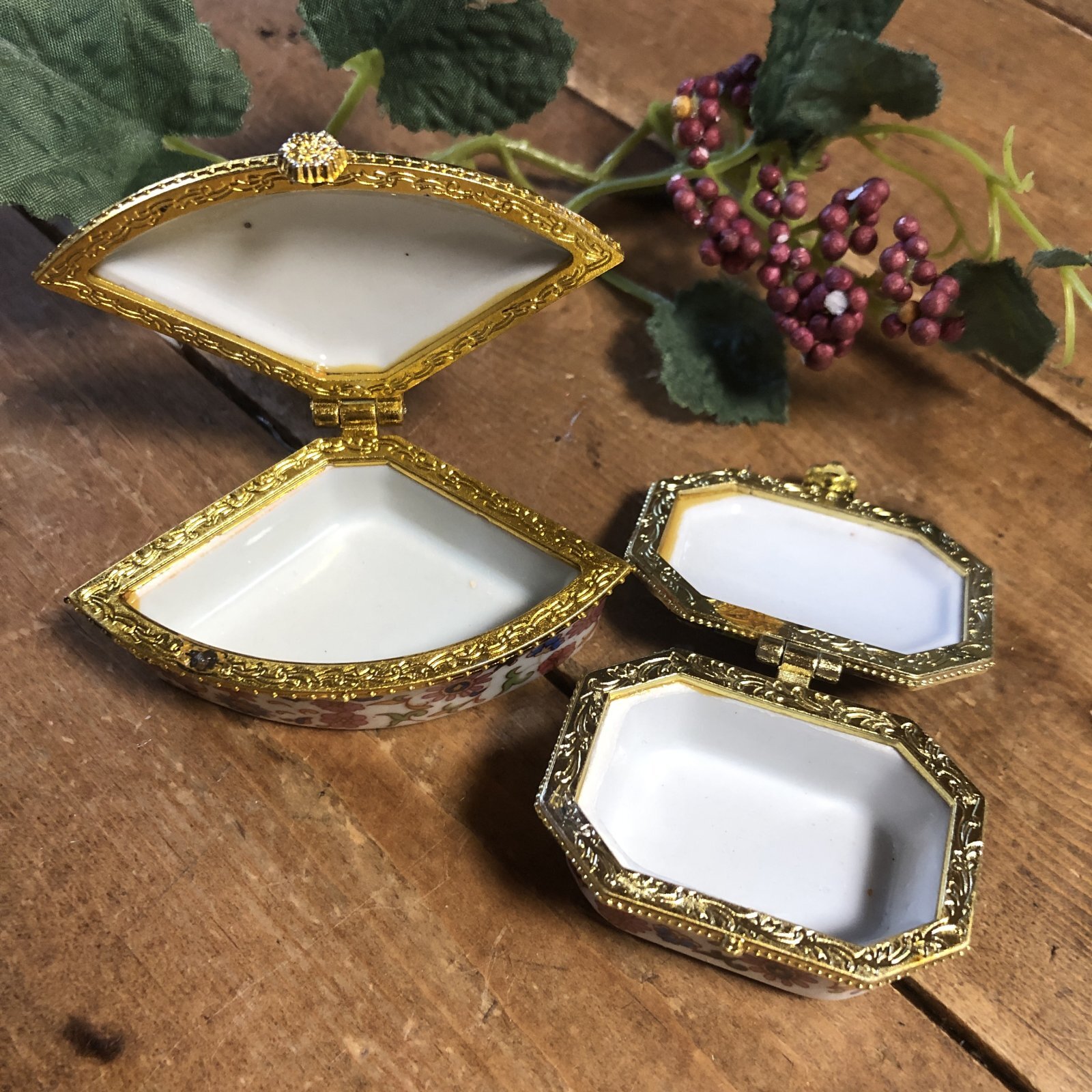 画像6: ギフト用品　陶器ケース蓋付き（B級×6個）