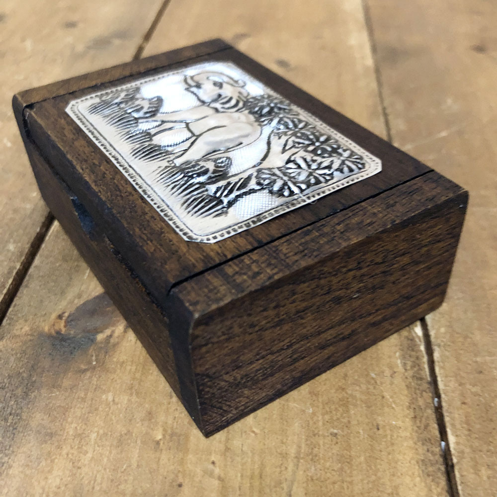 画像3: タイ製　木箱小-B  爪楊枝入れ 