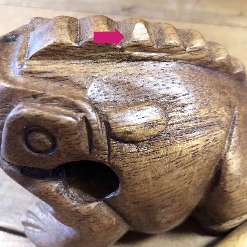 画像: 【OUTRET】チェンマイカエル  ナチュラル（中）