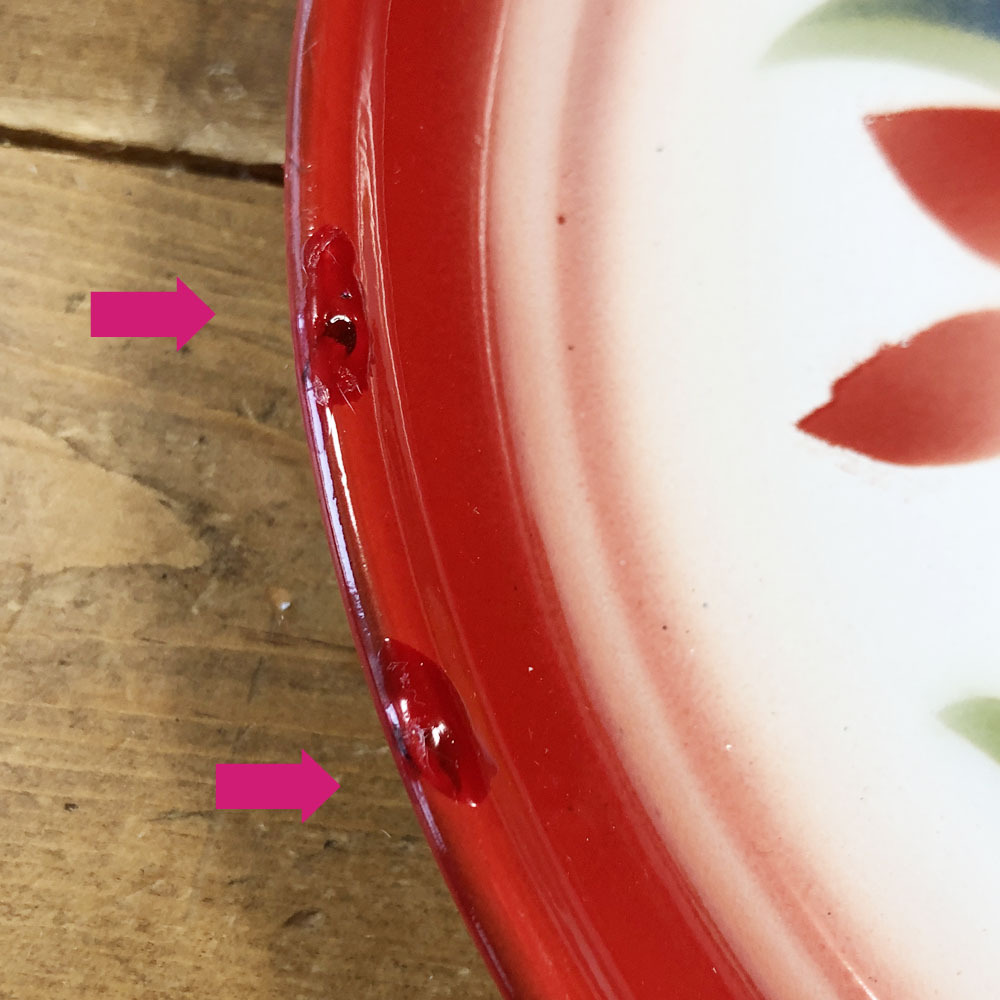 画像: 【OUTRET】（エッジ部分にキズ）ホーロー23cm：Aタイプ