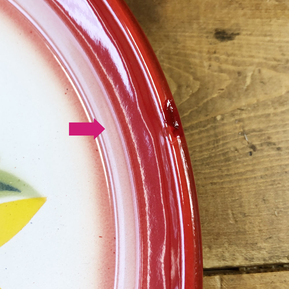 画像: 【OUTRET】（エッジ部分にキズ）ホーロー23cm：Aタイプ