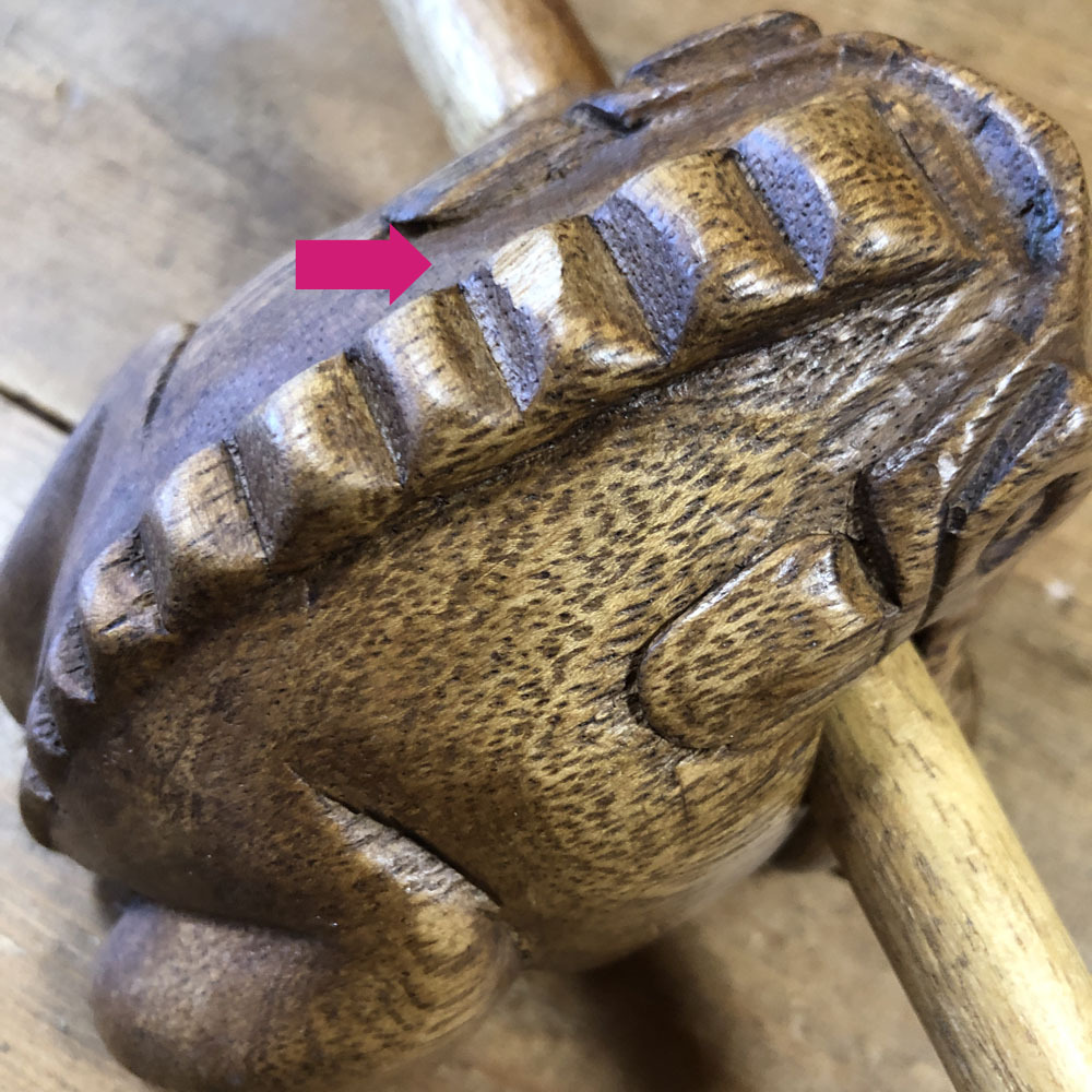 画像: 【OUTRET】チェンマイカエル  ナチュラル（中）