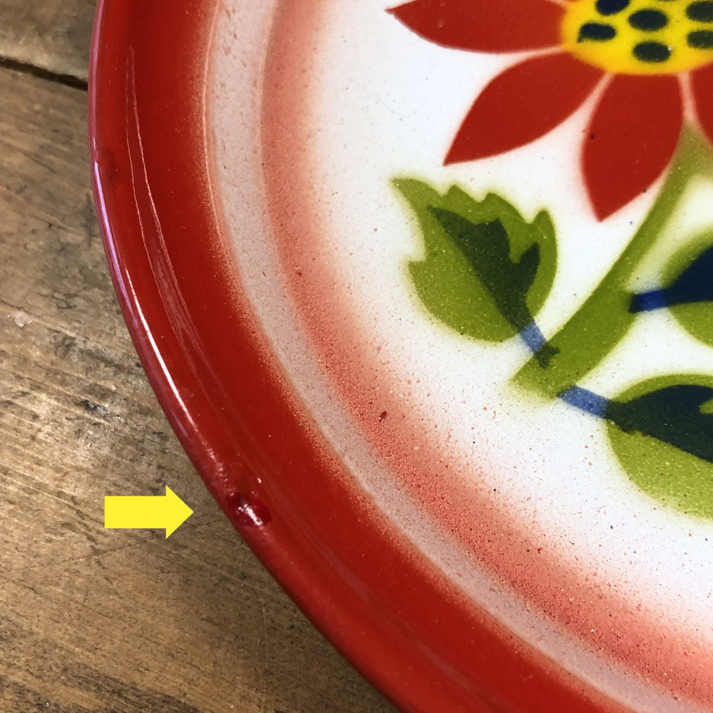 画像: 【OUTRET】（エッジ部分にキズ）ホーロー23cm：Bタイプ