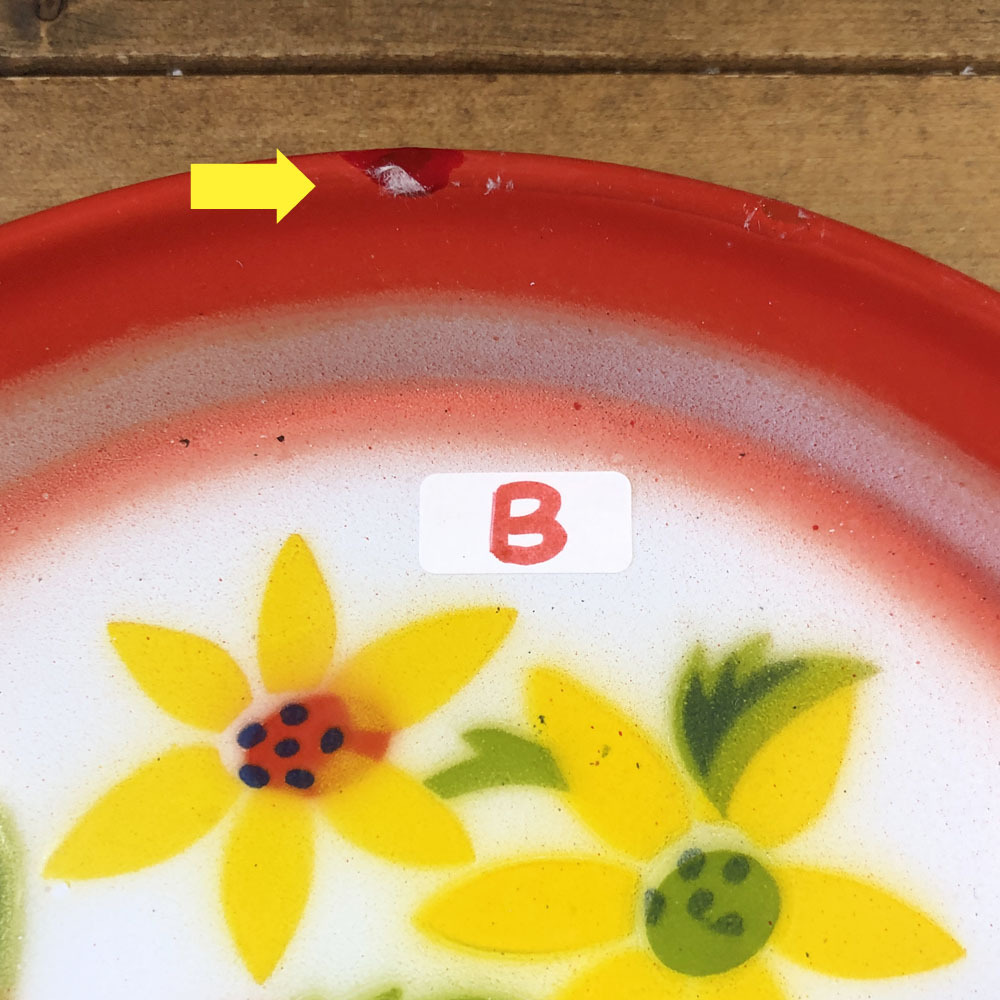 画像: 【OUTRET】（エッジ部分にキズ）ホーロー23cm：Bタイプ