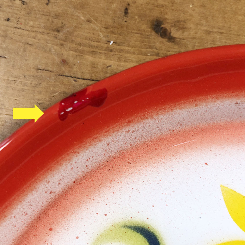 画像: 【OUTRET】（エッジ部分にキズ）ホーロー23cm：Dタイプ