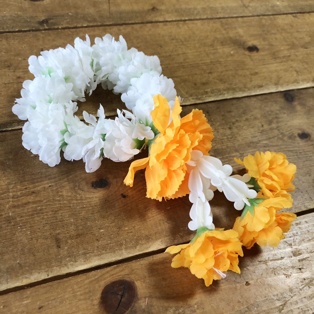 画像4: マーライ輪 白＆オレンジ（直径8cm）5色展開