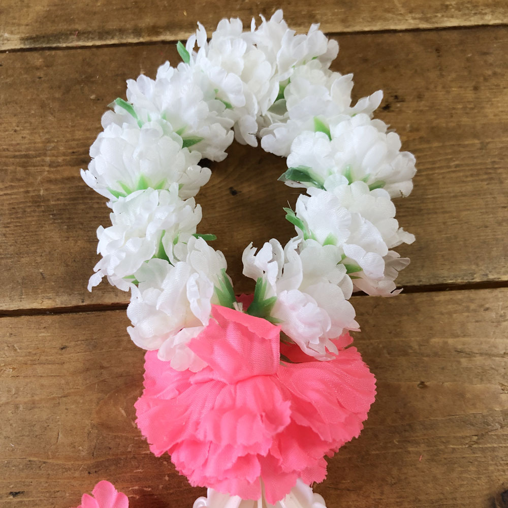 画像2: マーライ輪 白＆ピンク（直径8cm）5色展開