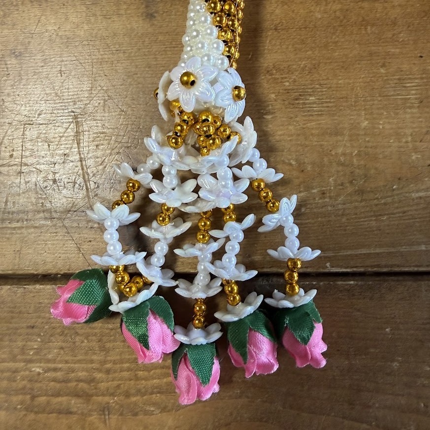 画像5: マーライ 2連 ゴールド薔薇（薄いピンク）18cm