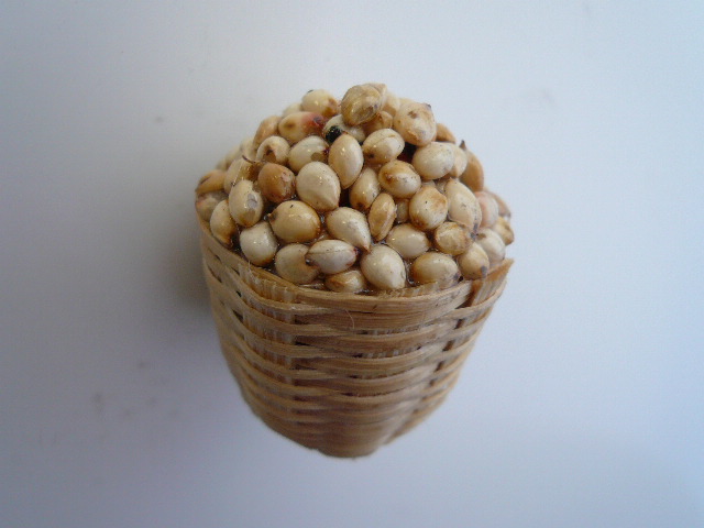 画像1: 穀物籠